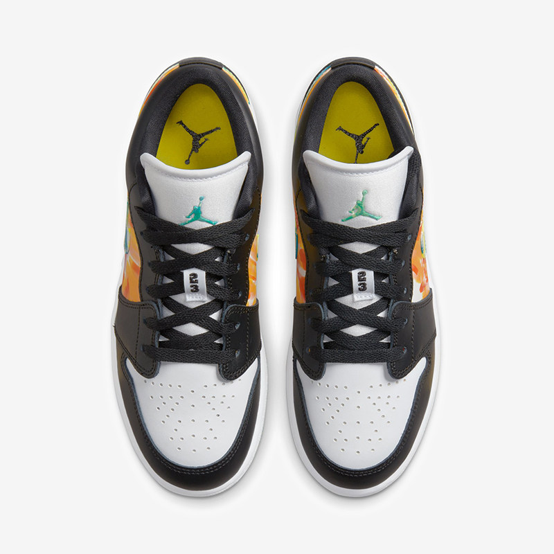 airjordanlowaj1油漆扎染女子低帮复古休闲篮球鞋