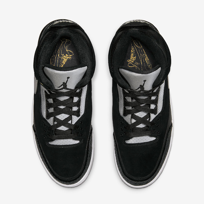 airjordantinkerlowaj3黑白手稿3m反光篮球篮球鞋