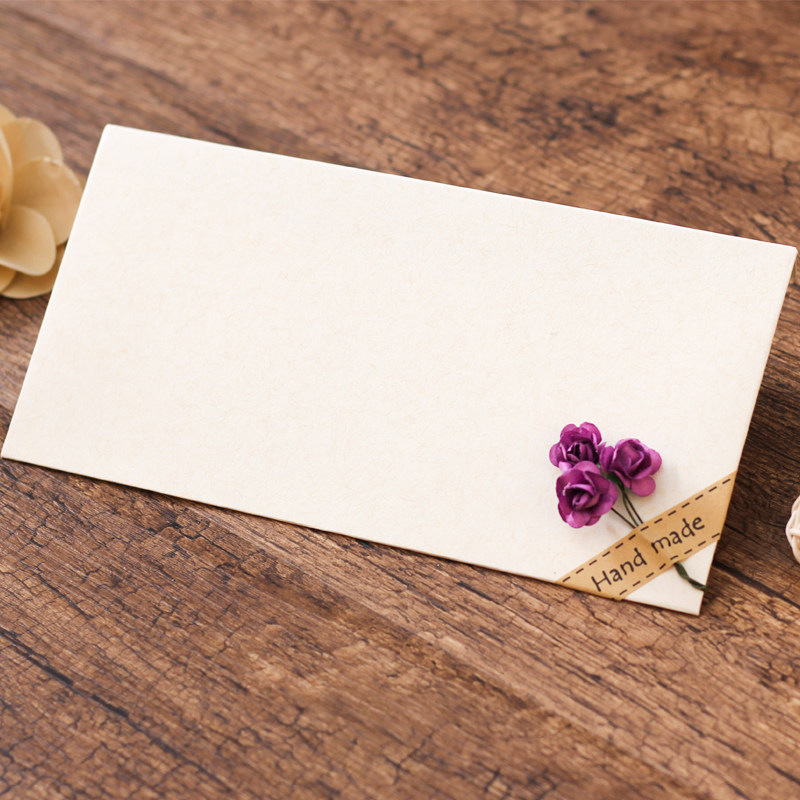 创意diy情书复古手工牛皮纸信封信纸套装 定制唯美书信明信片收纳