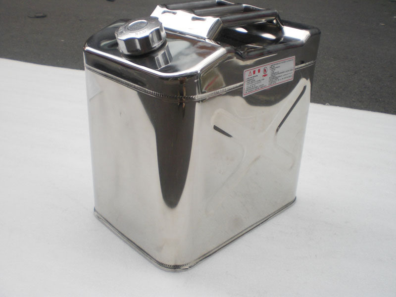 鼎升 不锈钢汽车备用油箱 柴油桶食用油桶20升汽车备用油桶