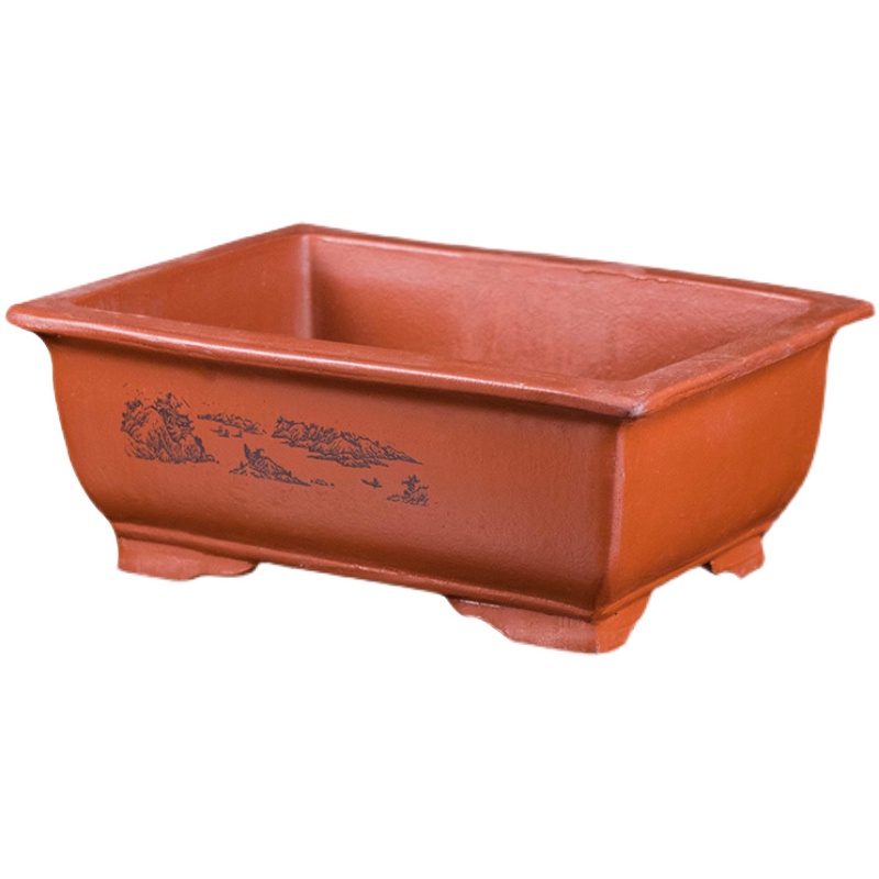 花盆长方形盆景紫砂陶瓷老桩绿植盆花花卉花盆