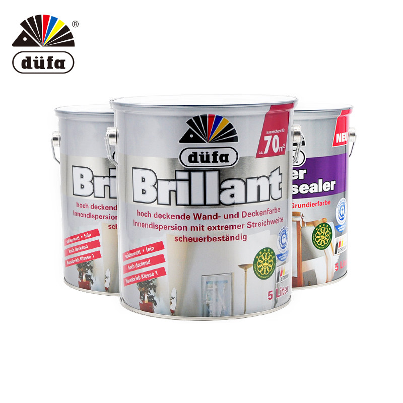 德国都芳生态墙面漆礼包 水性漆 乳胶漆 涂料套装