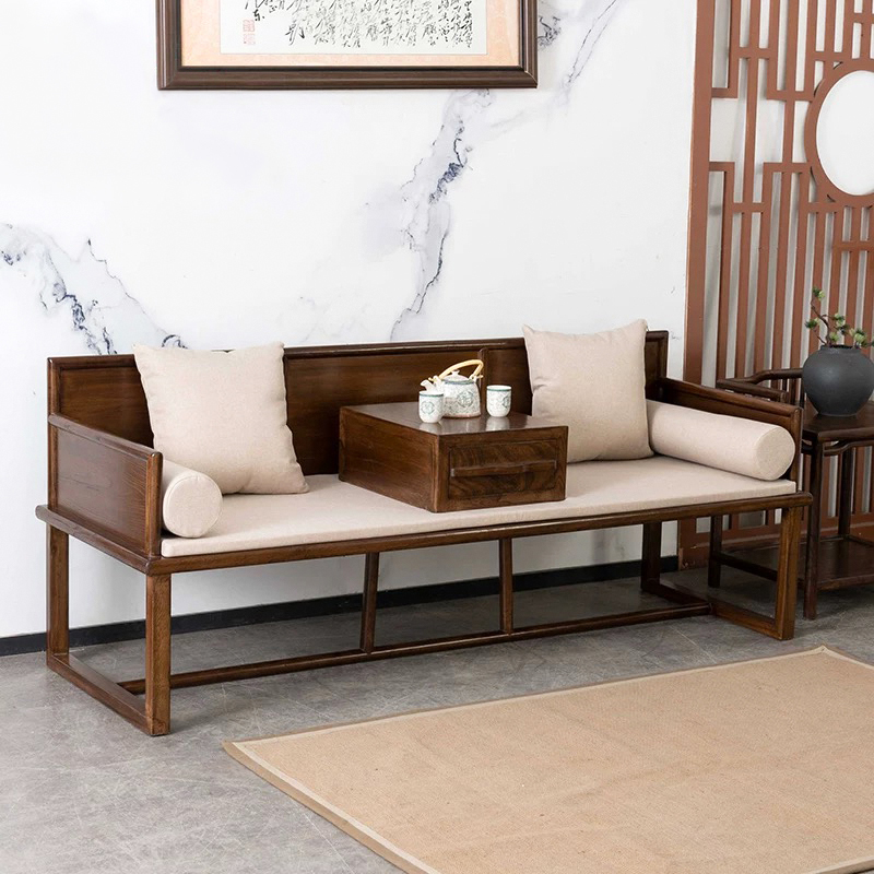 新中式现代简约贵妃茶室古典床榻沙发客厅罗汉禅意罗汉床