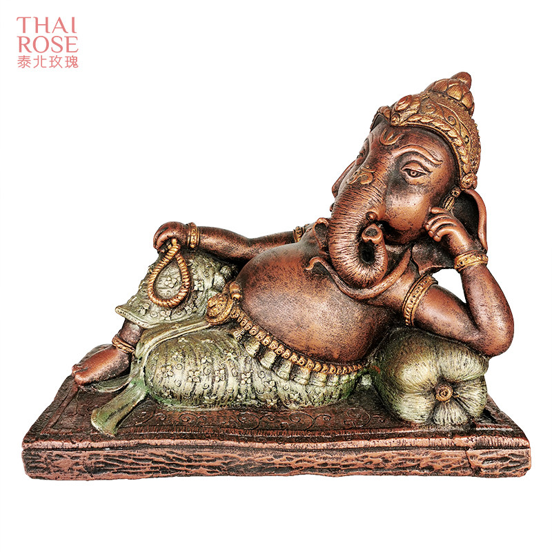 泰国砂岩象神招财摆件家居办公室客厅玄关桌面摆件