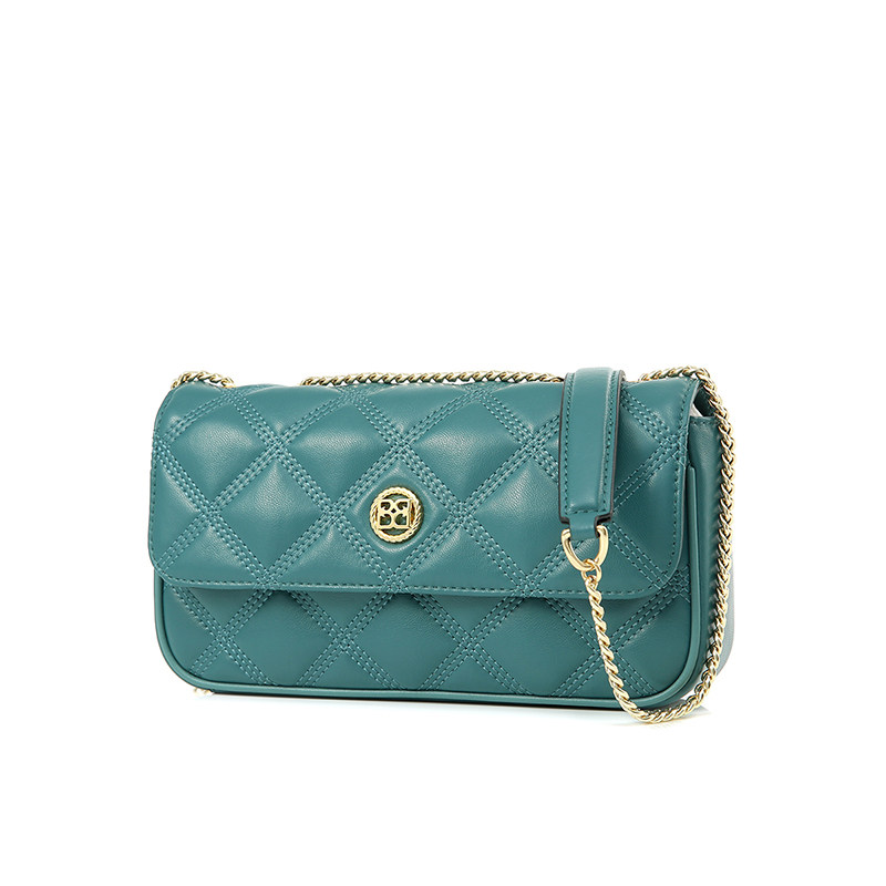 单肩包单肩腋下菱格bosssunwen女包包菱格链条经典潮流女士包袋