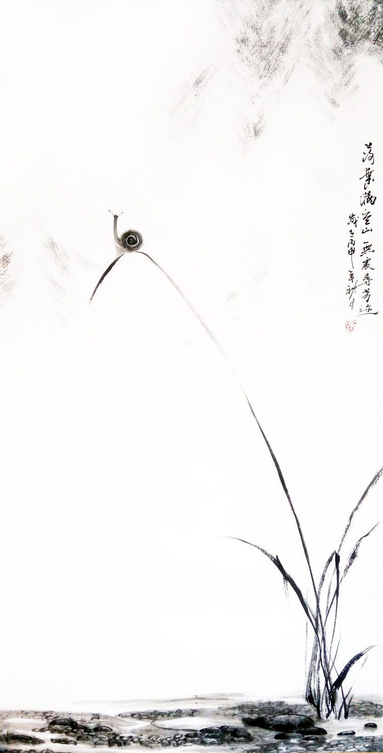 专业手绘手工国画水墨画写意花鸟装饰画挂画真迹国画