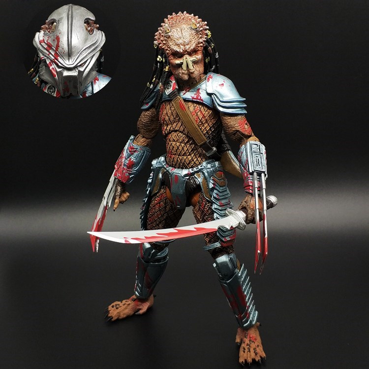 铁血战士手办模型异形长老氏族族长疤面可动潮玩盲盒