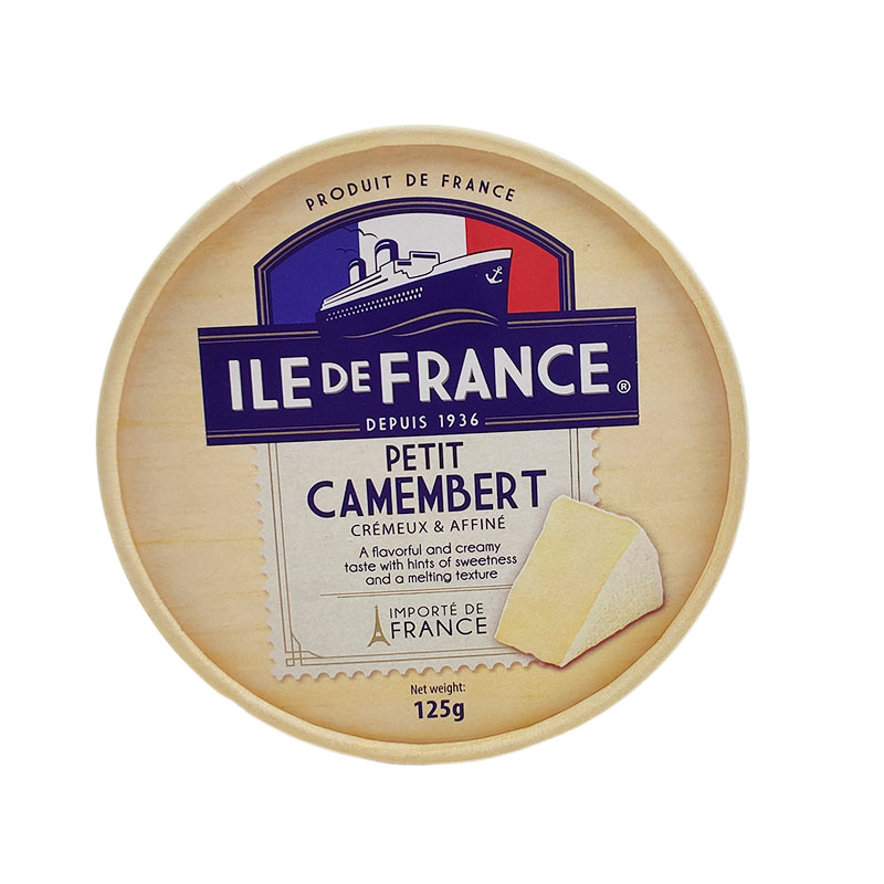 法国原制芝士法兰希小布里125克干酪briecheese博格瑞软质白奶酪