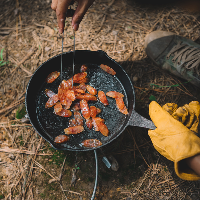黑鹿户外铸铁煎锅露营野营炊具锅具自驾游野炊套锅