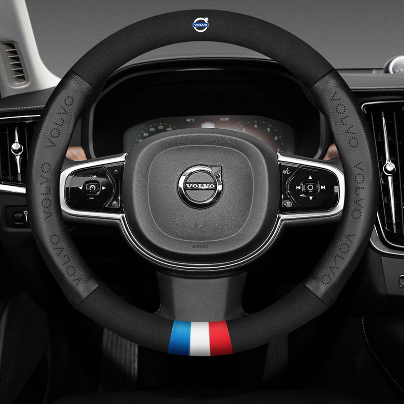 沃尔沃方向盘xc60xc90s90s60ls80v60v40xc40专用汽车毛皮把套方向盘套