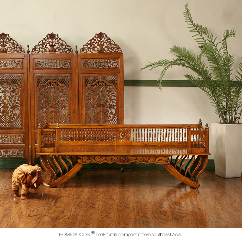 2020艺术风格型东南亚新款整装柚木家具泰式仿古实木实木沙发