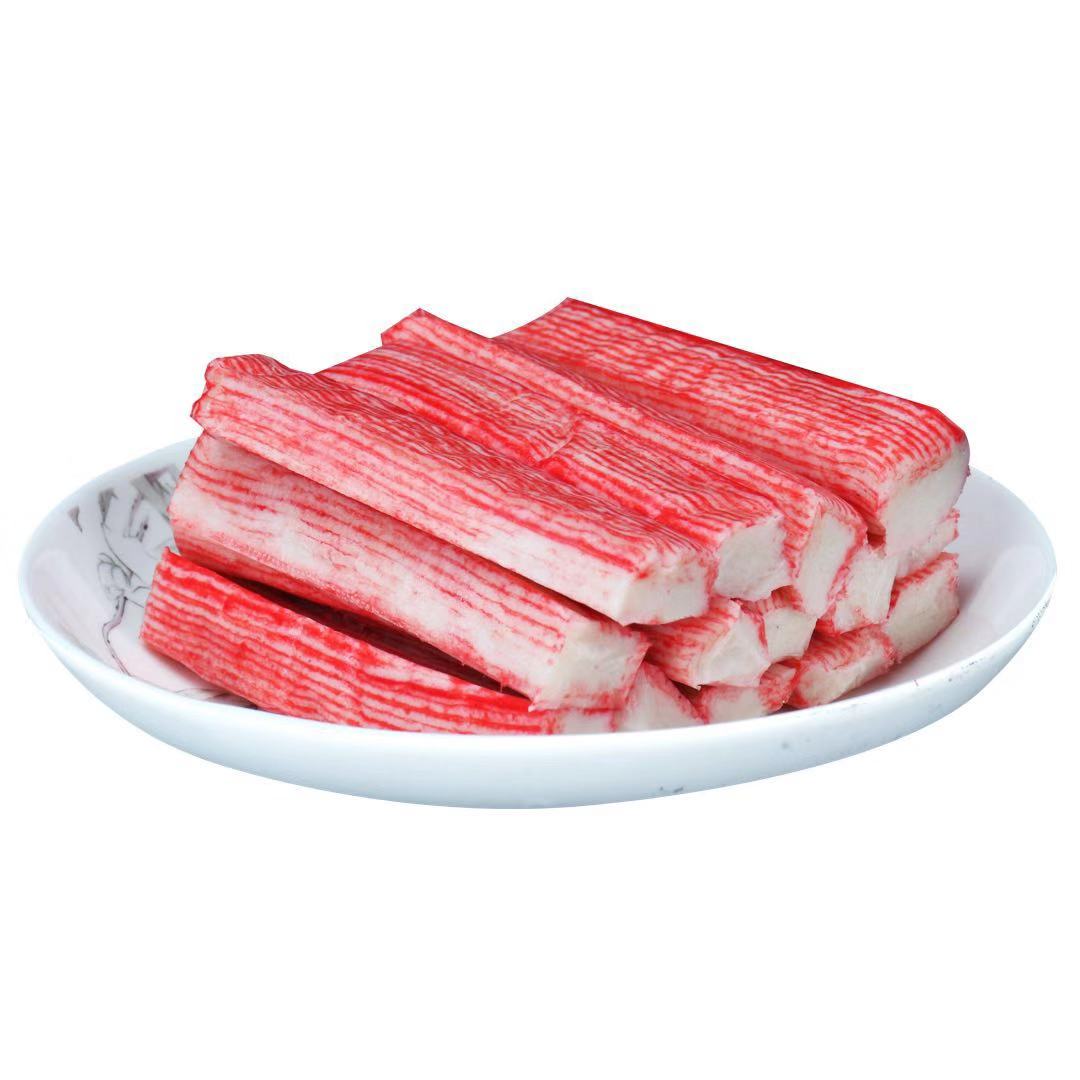 蟹柳肉蟹足棒日式蟹柳寿司沙拉拼盘即食日本寿司火锅食材500g一包