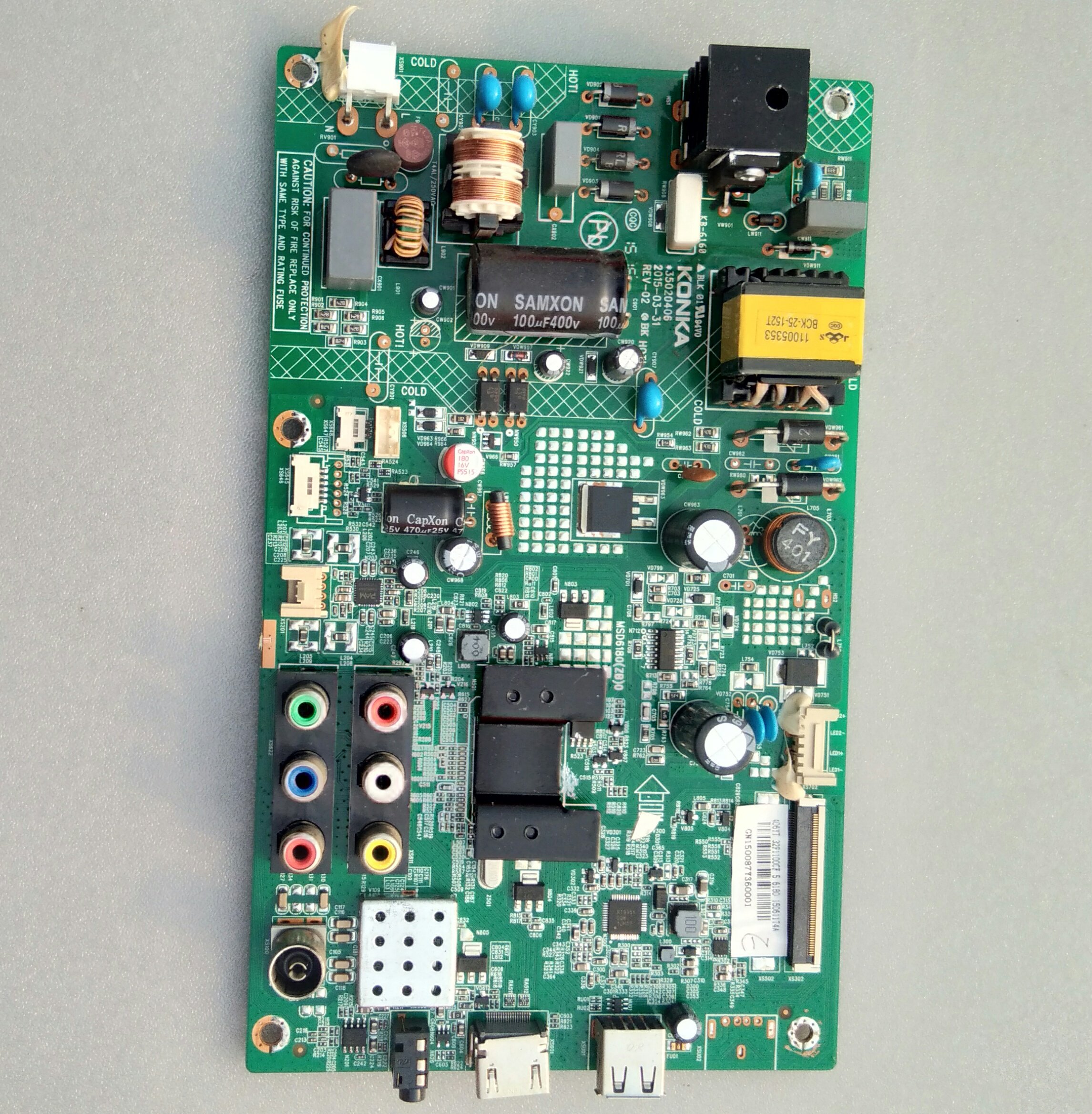 原装32寸康佳led32f1100cf主板3502040672000406yt排线