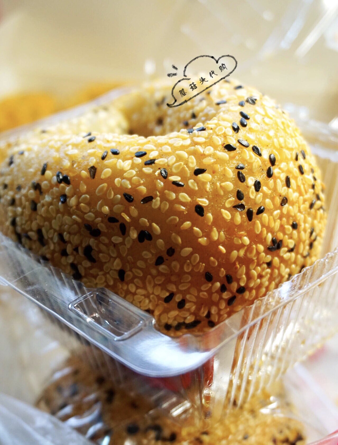 上海白玉兰面包房大麻球黑洋酥豆沙芝麻麻球网红食品传统点心