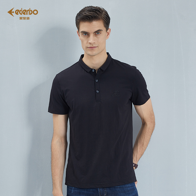 【商场同款】爱登堡男装夏季男士短袖polo衫休闲宽松翻领商务t恤