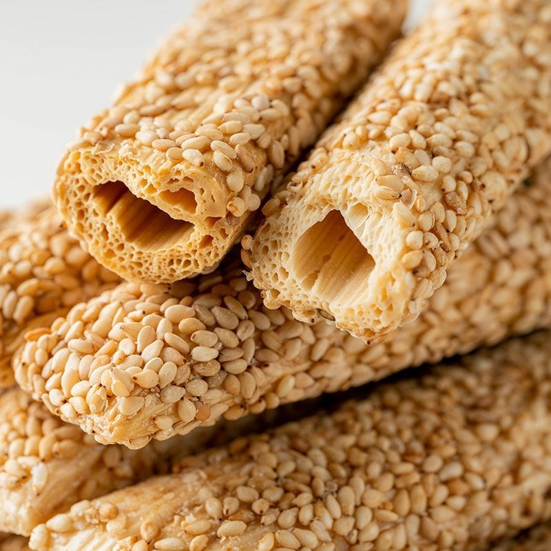 芝麻麻糖新款北京麦芽糖山东特产空心袋装农家糖果