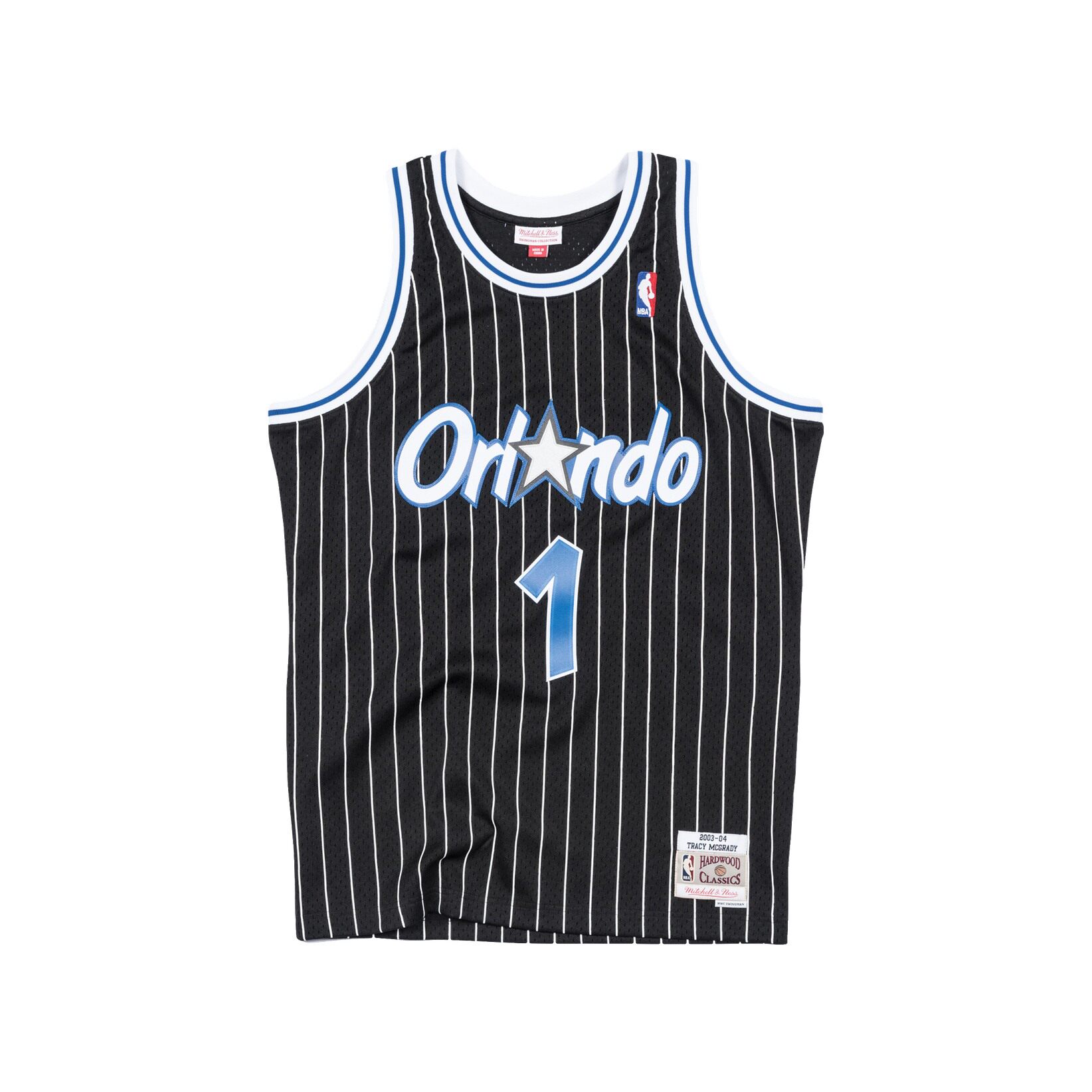 nbamn复古球衣sw奥兰多魔术队麦克麦克格雷格雷迪黑色客场篮球服