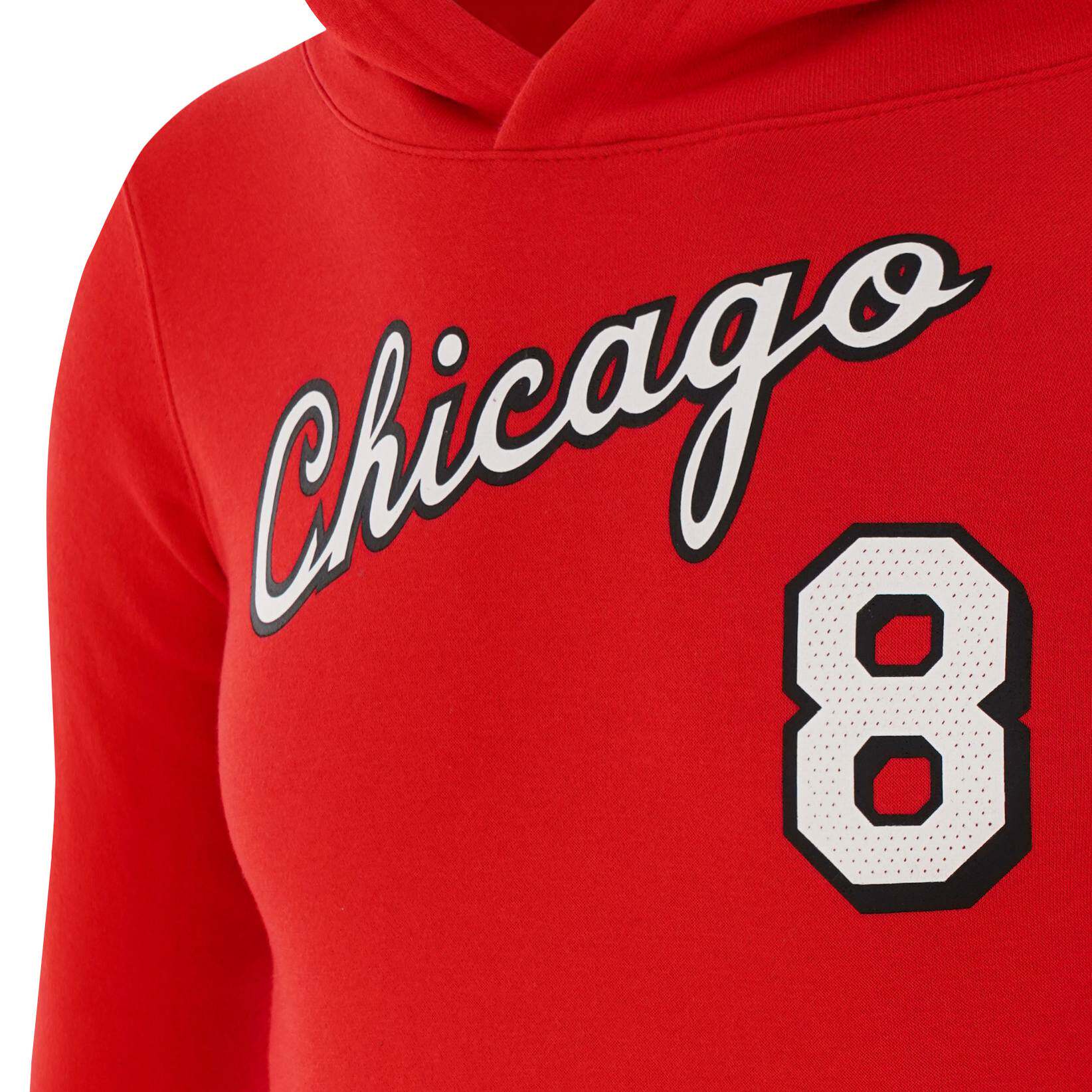 nba-nikekids芝加哥公牛拉文大童卫衣套头连帽运动休闲运动卫衣