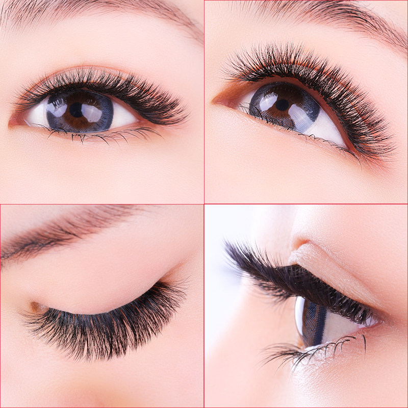 鸢尾睫毛柔软眼睫毛空气开花一秒磁性嫁接尾花假睫毛