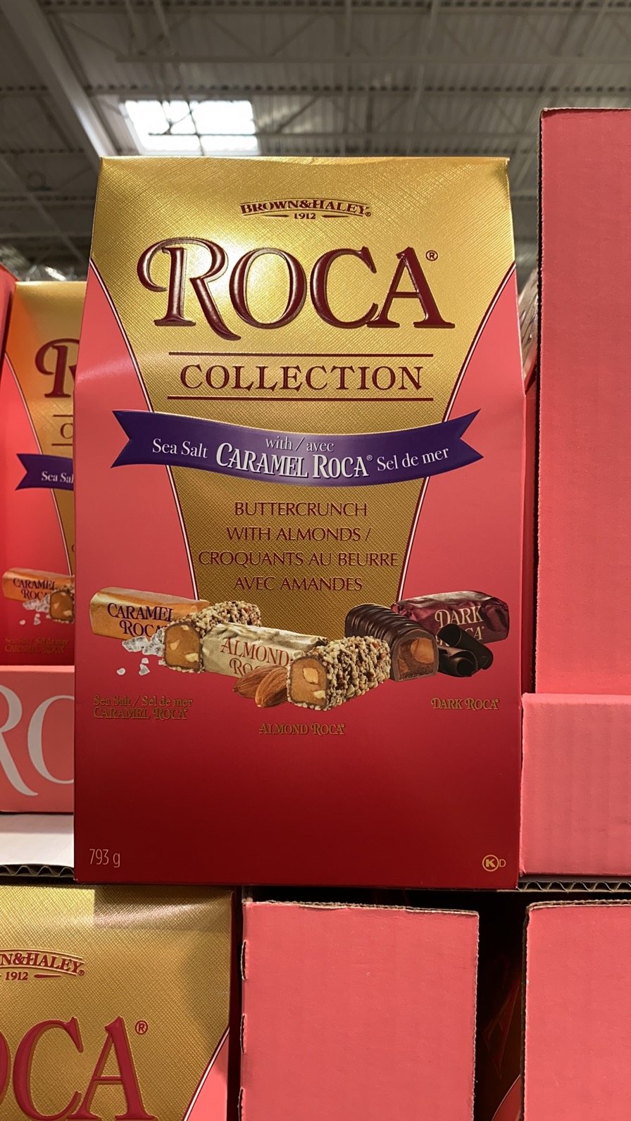 加拿大代购直邮roca巧克力杏仁夹心糖乐家酥脆糖果传统糖果