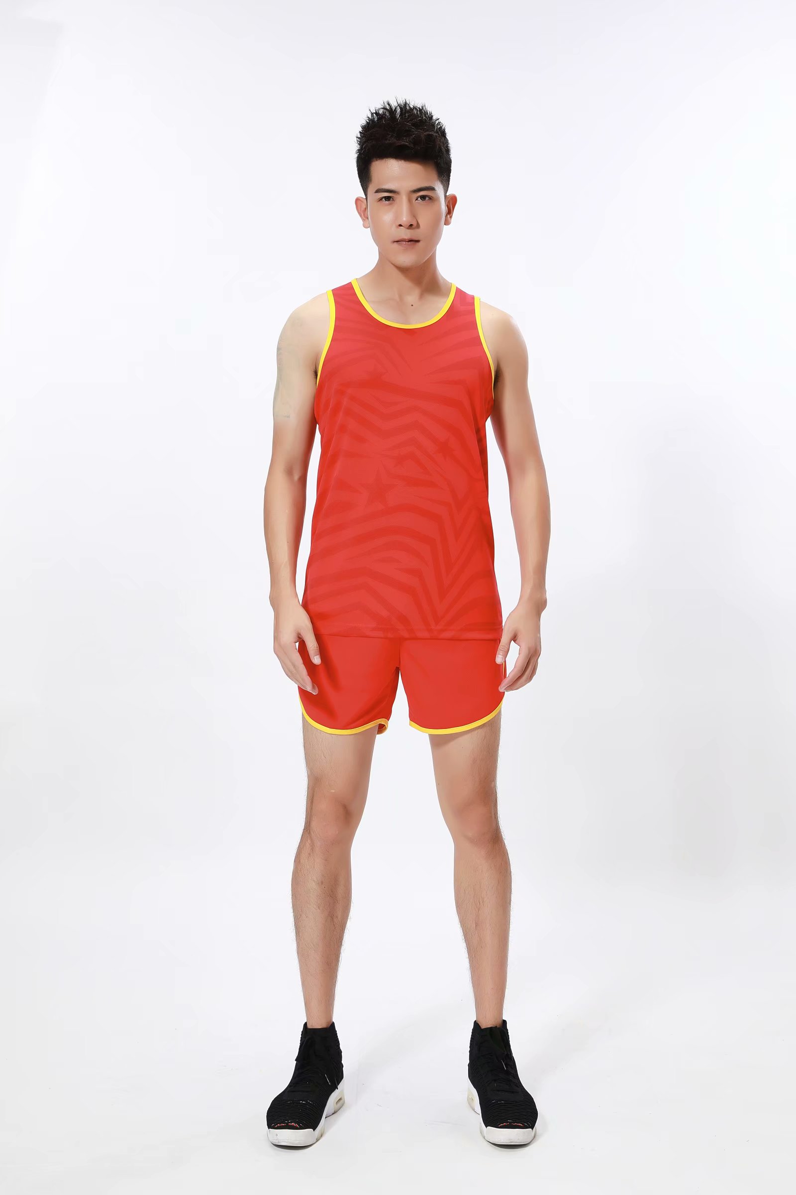 田径套装训练马拉松比赛跑步女中小学生运动跑步田径运动服