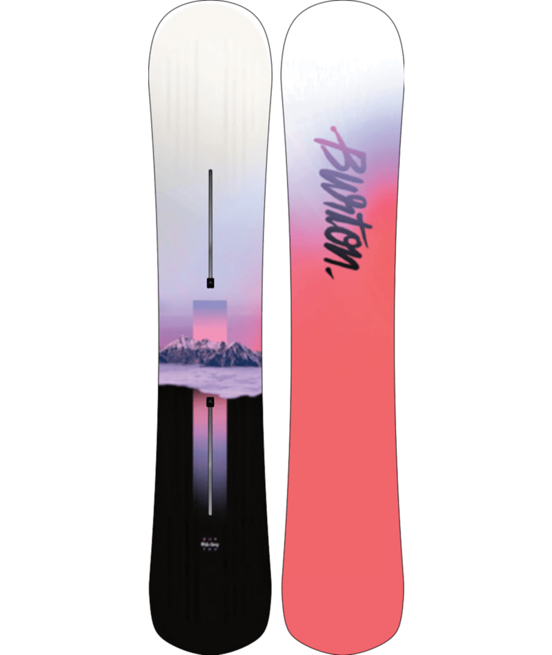burton伯顿w22女款hideawayflattop单板滑雪板地域滑雪板