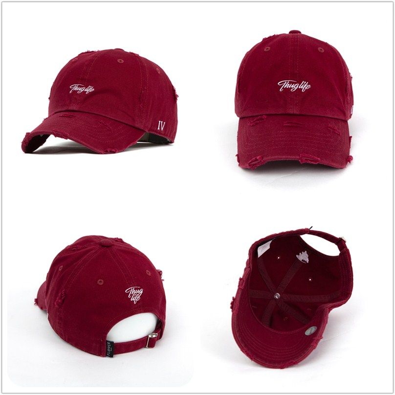 韩国代购flipper棒球棒球帽帽子春夏遮阳做旧破洞帽子