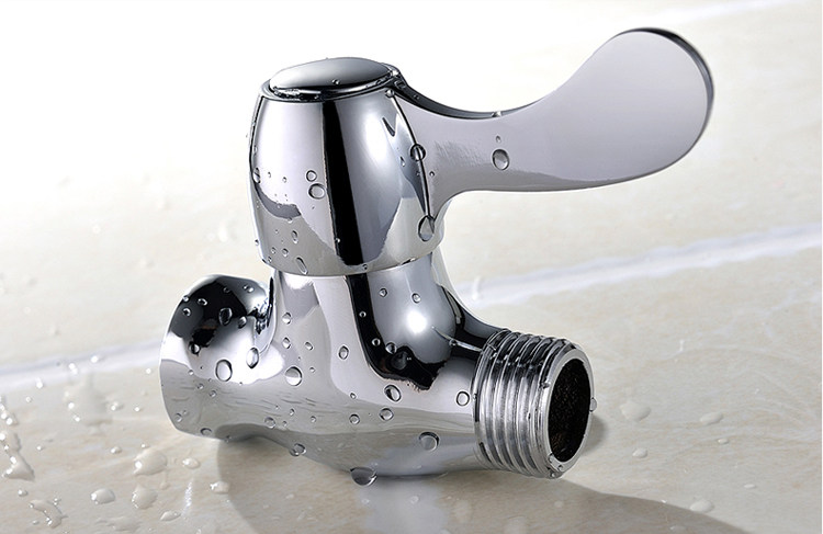 阀门卫浴水管内外直通全铜加厚角阀4分双内角阀