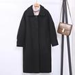 Hepburn Black Woolen Coat Small Woman 2021 Winter New Korean Medium Long Loose Thickened Wool Coat Hepburn Black Woolen Coat Small Woman 2021 Winter New Korean Medium Long Loose Thickened Wool Coat