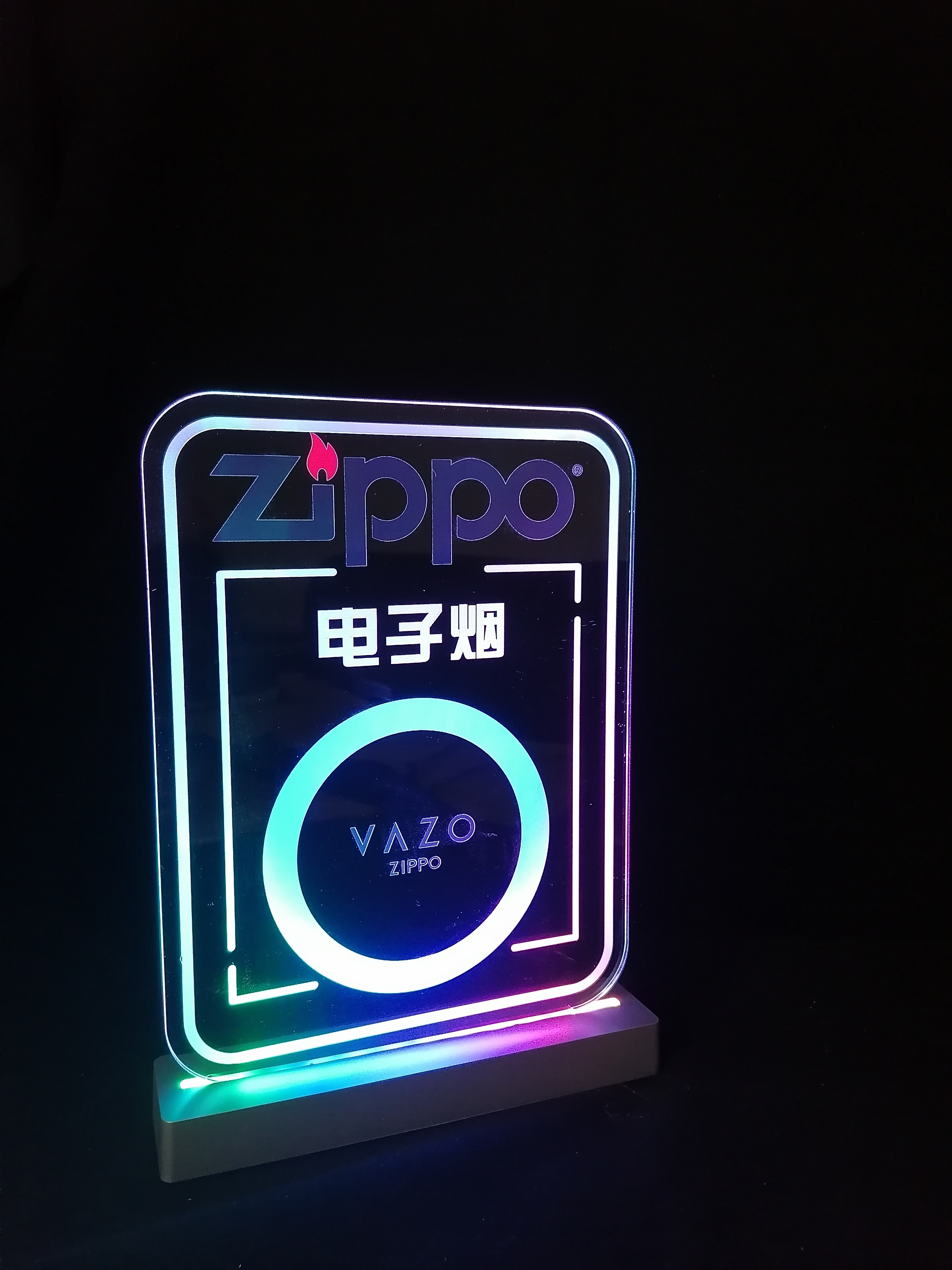 定制亚克力酒吧ktv餐厅a4发光桌牌台卡桌面定制菜谱