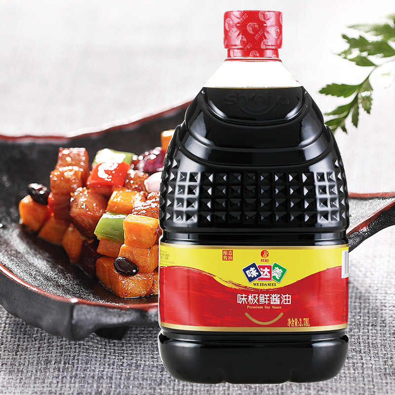 酱油味达美味极鲜大桶桶装378l2桶生抽商用酱油