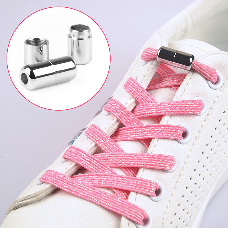 鞋带免系懒人带扣儿童松紧男女百搭免绑弹力鞋带