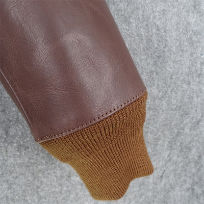 马皮口头轻油蜡无涂层原生飞行真皮男穿十年皮衣