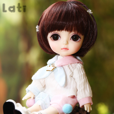 bjd 8分娃娃 lati黄系happy 玩偶 关节树脂 洋娃 送帽子
