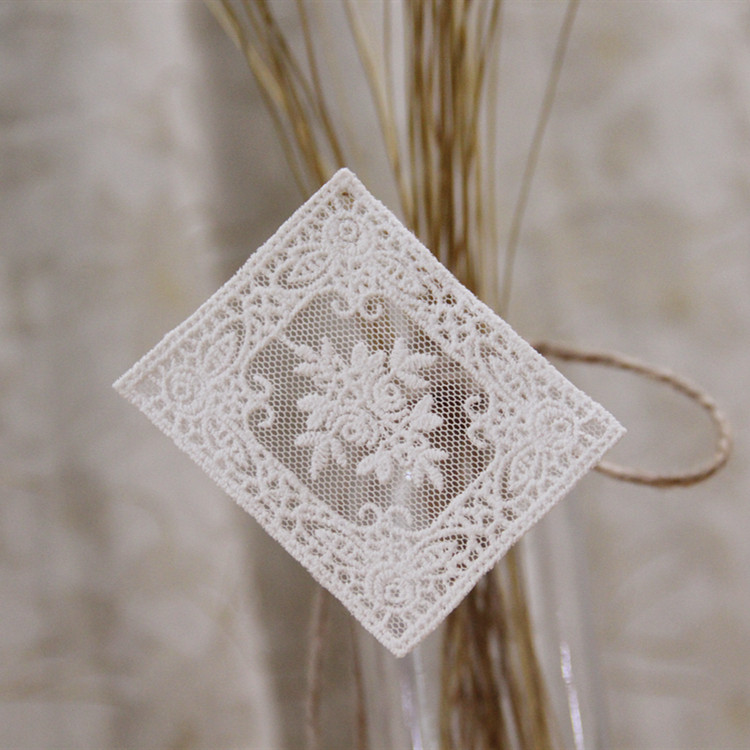 2cm网布蕾丝刺绣服装设计辅料布贴补丁diy手缝布贴