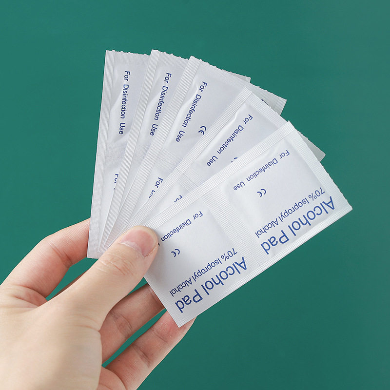 买2送1酒精棉片100片皮肤伤口消毒户外一次性手机清洁擦片75