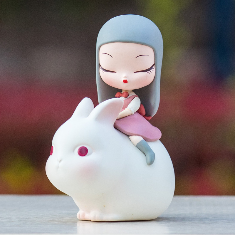 白夜童话手办正版盲盒可米生活车载公仔汽车潮玩盲盒