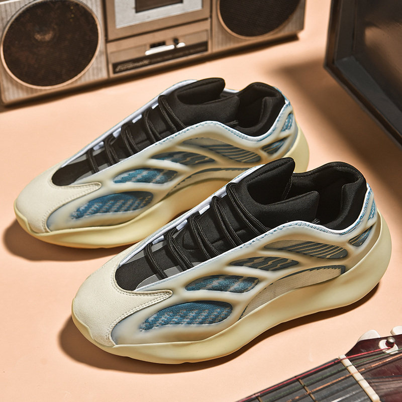 yeezy新款椰子700v3异形夜光真品情侣厚底增高时尚休闲鞋