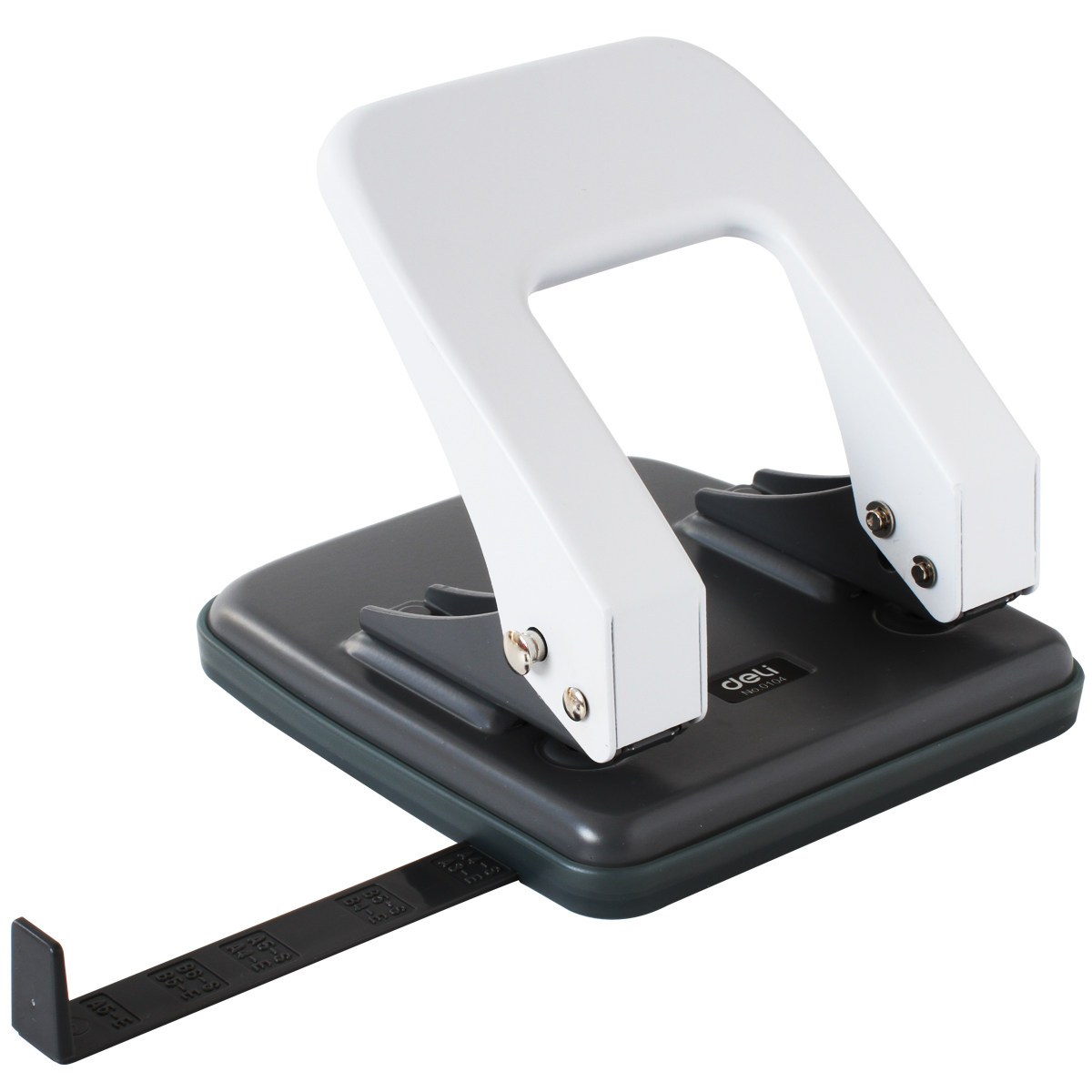 得力打孔器文件装订手动圆孔打孔机双孔办公a4纸张打洞文具2孔