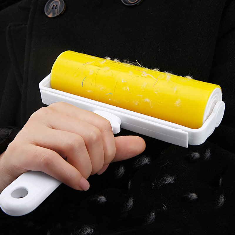 粘毛器滚筒可水洗硅胶除尘衣物沾毛吸除毡毛滚子刷毛衣服去毛神器