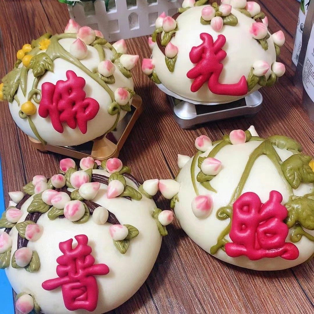 佛光普照供佛馒头祭祀烧香拜佛寺庙上供贡品包点