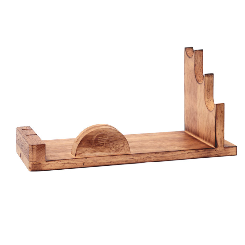 刀架寻匠实木白橡木橡木厨房刀具收纳架菜木刀座刀架