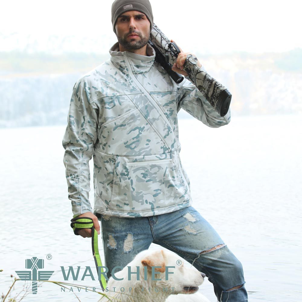 酋长军迷作训服特种兵cs迷彩外套户外登山战术装备斜拉链抓绒外套