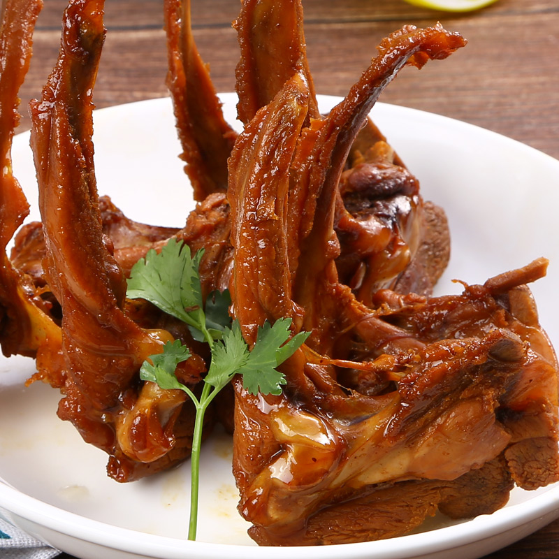 红毛食品酱香鸭架零食锁骨即食休闲小吃熟食鸭肉零食