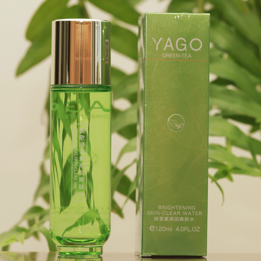 新款雅歌绿茶素亮润爽爽肤水改善肤色提亮化妆水化妆水