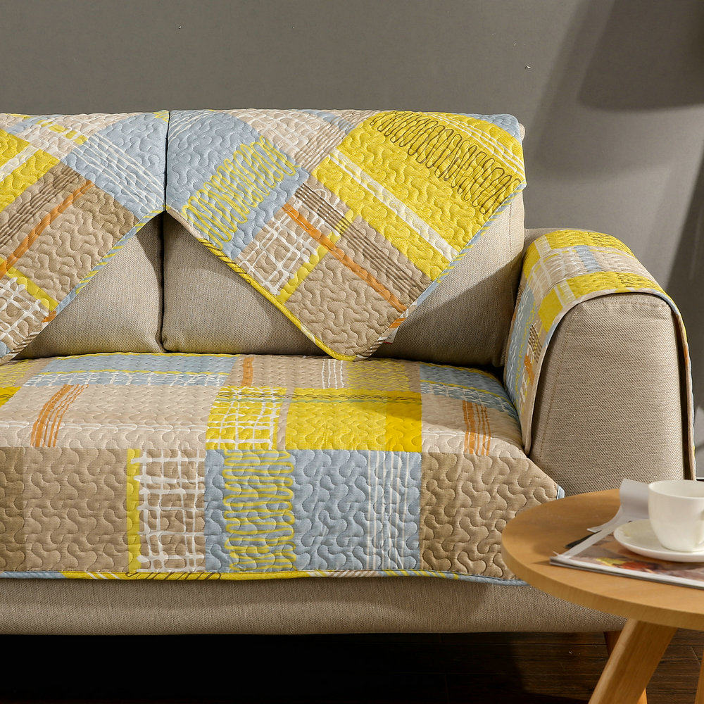 沙发垫全棉布艺坐垫地中海暖色系时尚防滑沙发套四季通用贵妃定做