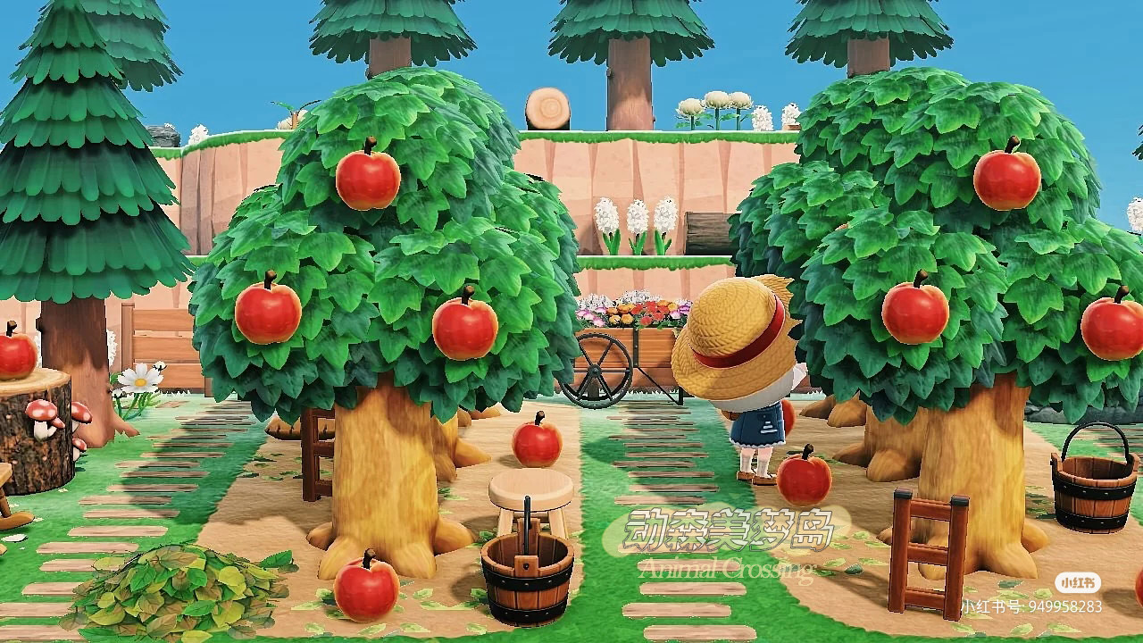 动物森友森系果园动森室外装饰家具道具素材amiibo