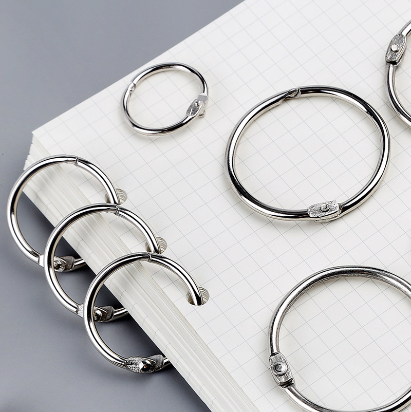 单环单圈活页记事本小铁圈铁环装订铁圈1元3个笔记本