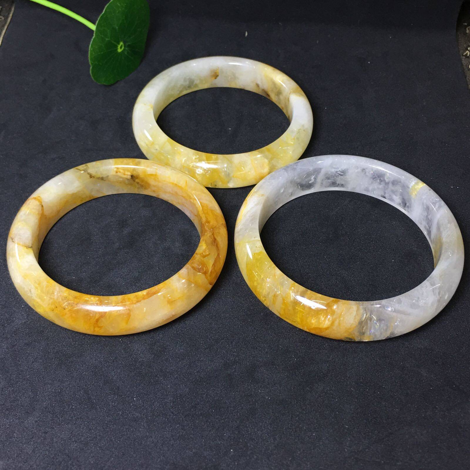 天然水晶饰品黄胶花黄色黄焦花手镯复古古风森女女款手镯