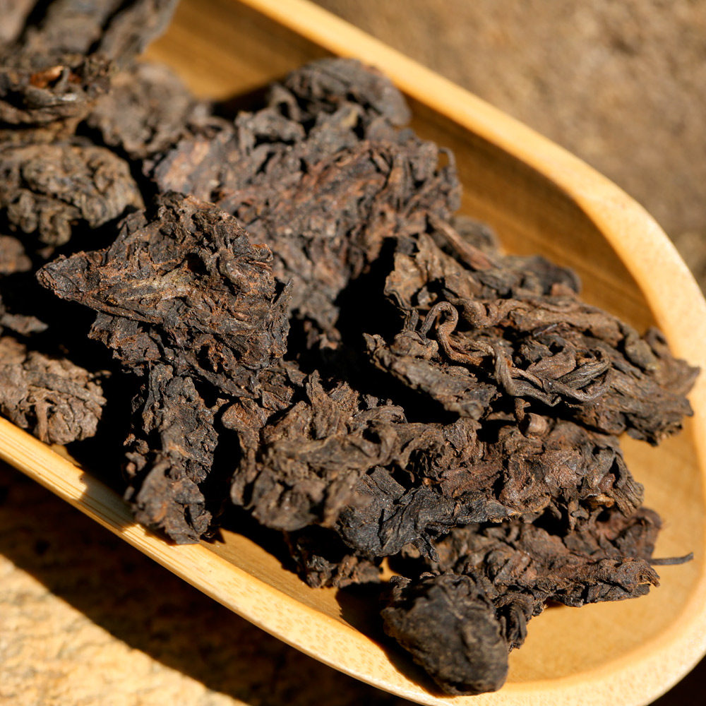 普洱茶熟茶 彩程茶叶2003年南糯山古树老茶头500g 自然沱茶